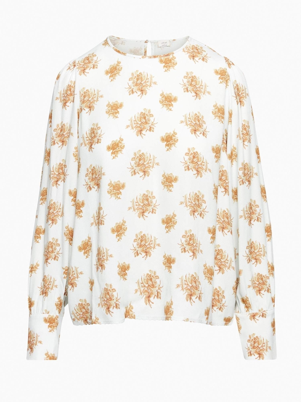 NWOT Aritzia Wilfred Clarissa Crepe Blouse - Snowmelt Blue/Maplewood Size M